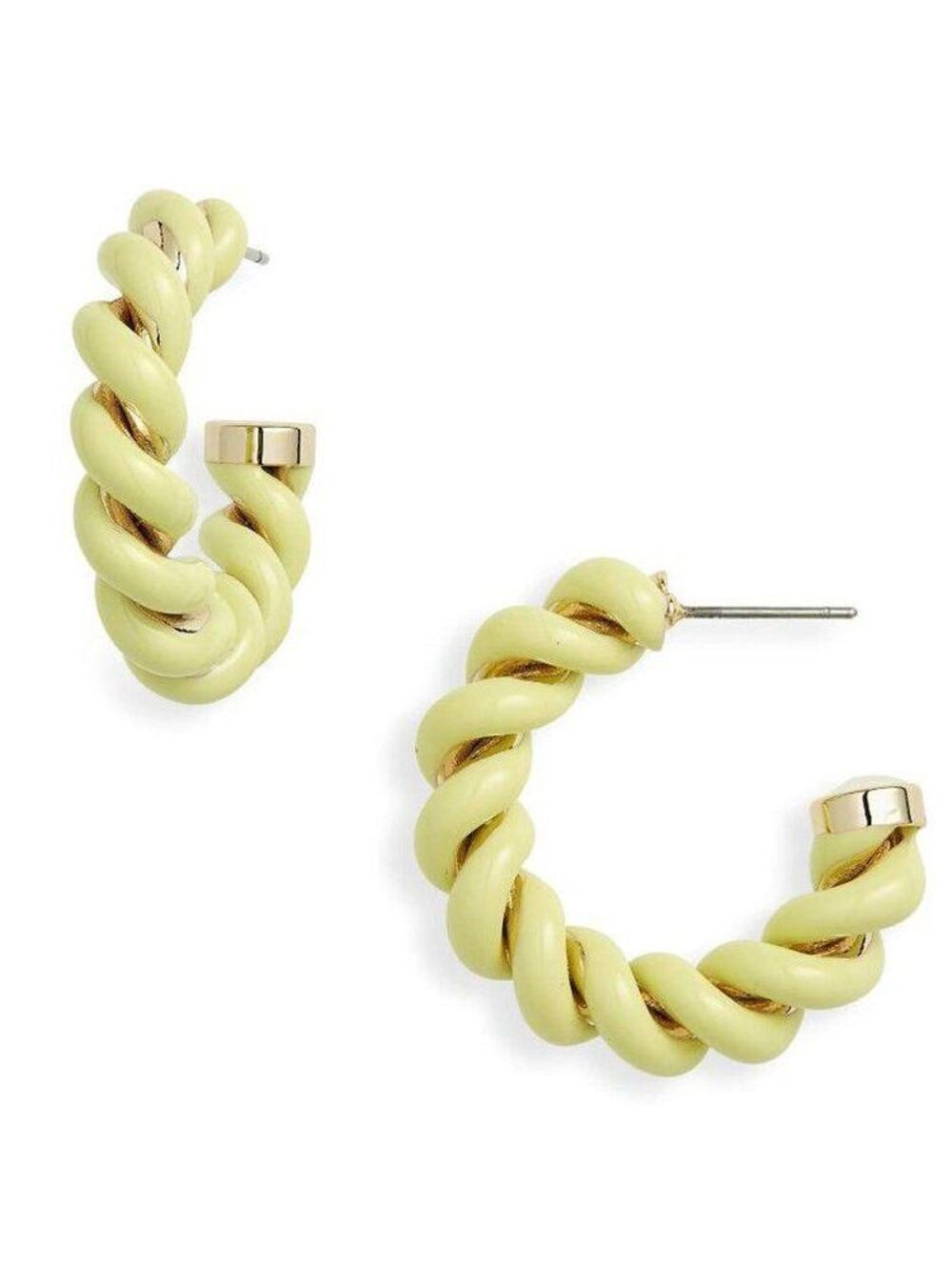 & Other Stories Twist Sphere Hoop Earrings